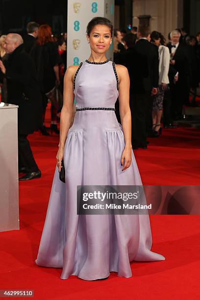 Gugu Mbatha-Raw attends the EE British Academy Film Awards at The Royal Opera House on February 8, 2015 in London, England.