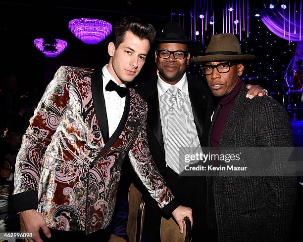 Mark Ronson and Jimmy Jam attend the Pre-GRAMMY Gala And Salute To Industry Icons Honoring Martin Bandier at The Beverly Hilton on February 7, 2015...