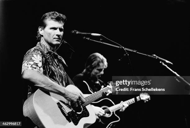 Butch Hancock, vocal, performs at the Paradiso on 15th May 1990 in Amsterdam, the Netherlands.