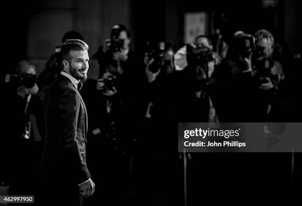 David Beckham attends the EE British Academy Film Awards at The Royal Opera House on February 8, 2015 in London, England.