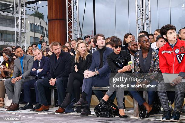 Will Smith, Michael Burke, Matthias Schoenaerts, Delphine Arnault, Antoine Arnault, Lily Allen, Tinie Tempah and Haruma Miura attend the Louis...