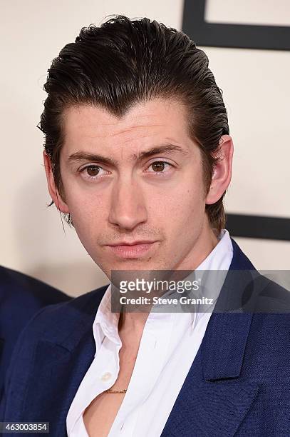 Recording artist Alex Turner of music group Arctic Monkeys attends The 57th Annual GRAMMY Awards at the STAPLES Center on February 8, 2015 in Los...
