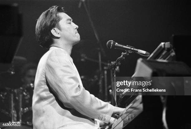 Ryuichi Sakamoto, keyboards, performs at Carre on 26th March 1990 in Amsterdam, the Netherlands.