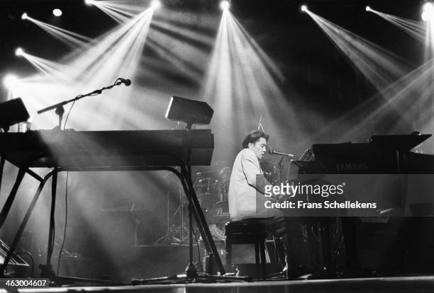 Ryuichi Sakamoto, keyboards, performs at Carre on 26th March 1990 in Amsterdam, the Netherlands.