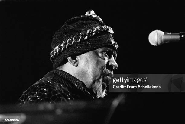 Sun Ra, piano, performs the North Sea Jazz Festival in the Hague, the Netherlands on 13 July 1990.