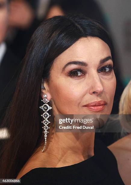 Monica Bellucci attends the EE British Academy Film Awards at The Royal Opera House on February 8, 2015 in London, England.