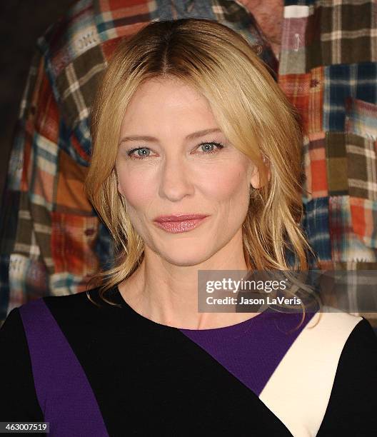 Actress Cate Blanchett attends a photo call for "The Monuments Men" at Four Seasons Hotel Los Angeles at Beverly Hills on January 16, 2014 in Beverly...