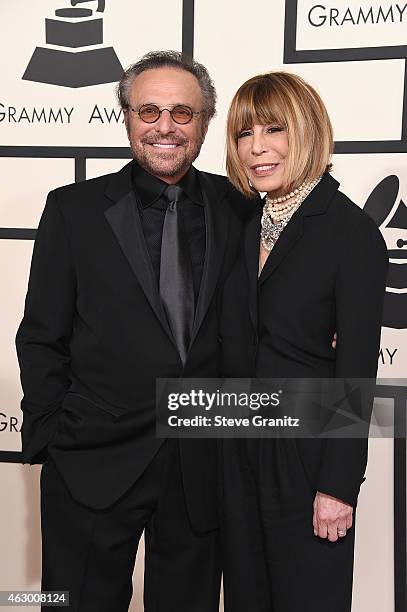 Special Merit Award recipients Barry Mann and Cynthia Weil attend The 57th Annual GRAMMY Awards at the STAPLES Center on February 8, 2015 in Los...