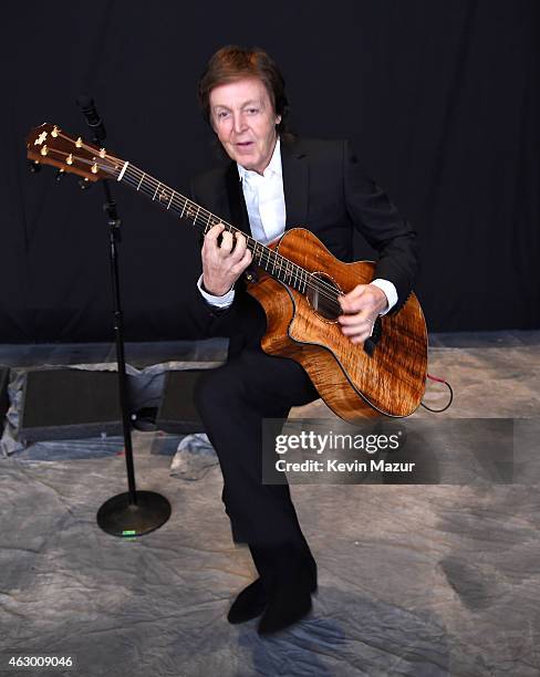 Paul McCartney attends The 57th Annual GRAMMY Awards at STAPLES Center on February 8, 2015 in Los Angeles, California.