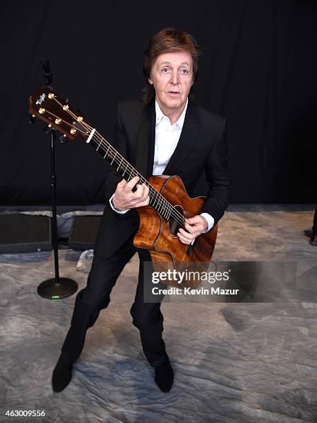 Paul McCartney attends The 57th Annual GRAMMY Awards at STAPLES Center on February 8, 2015 in Los Angeles, California.