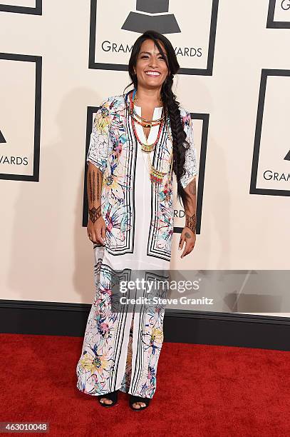 Ana Tijoux attends The 57th Annual GRAMMY Awards at the STAPLES Center on February 8, 2015 in Los Angeles, California.