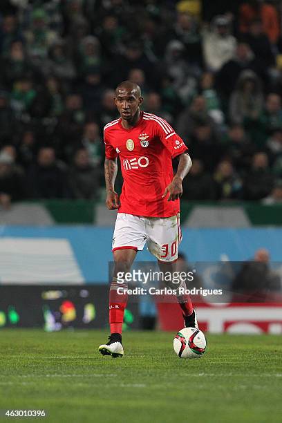 Benfica's midfielder Anderson Talisca during the Primeira Liga match between Sporting CP and SL Benfica at Estadio Jose Alvalade on February 08, 2015...