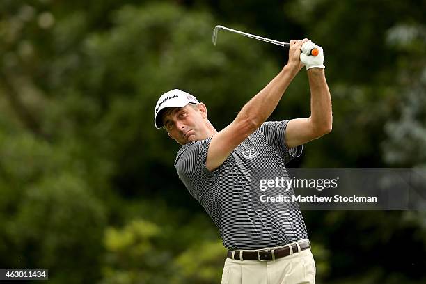 Jeff Gove of the United States hits off the 18th tee during the final round of the Colombia Championship presented by Claro at the Country Club de...