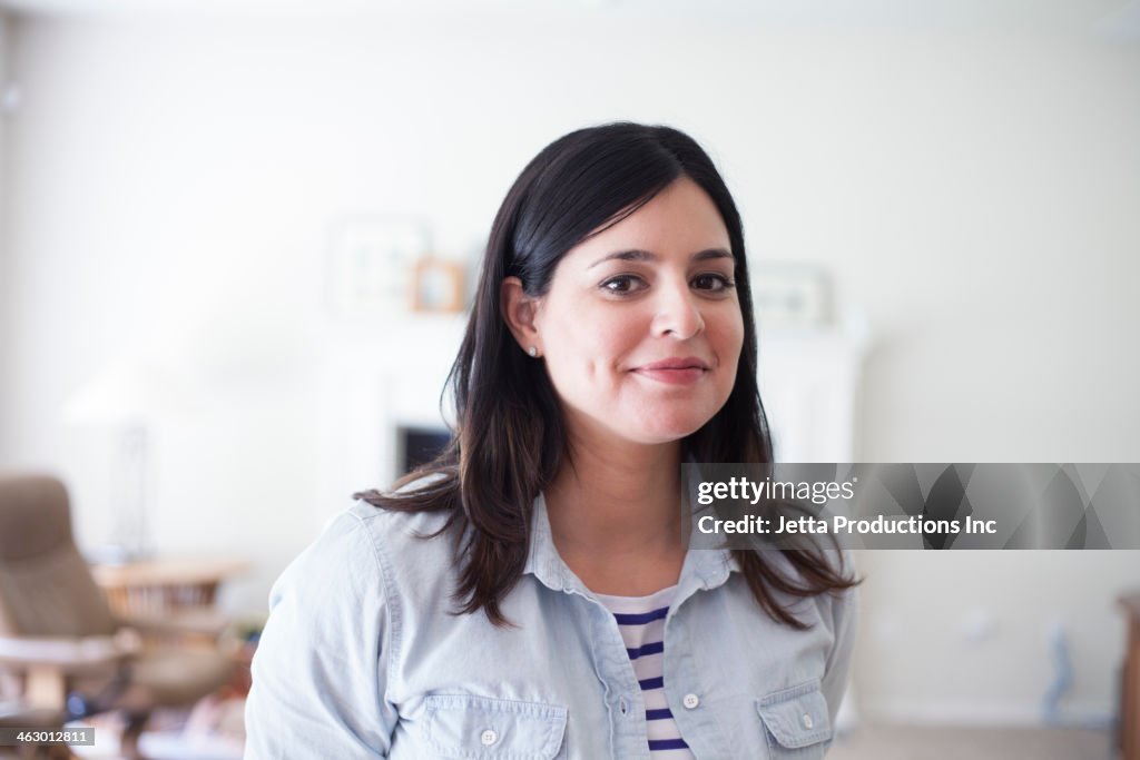 Hispanic woman smiling