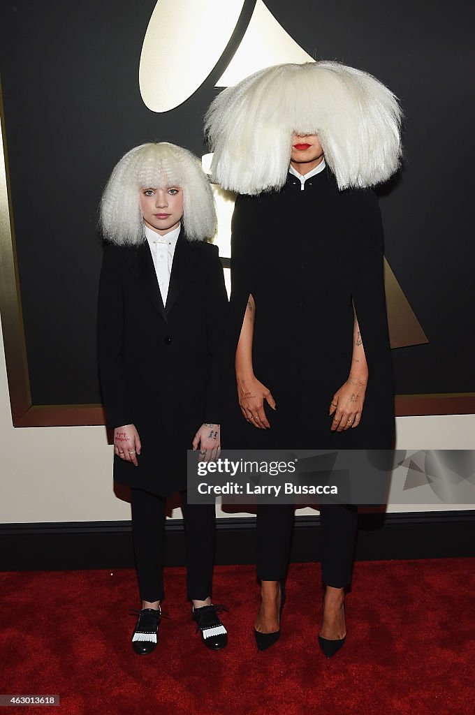 Dancer Maddie Ziegler and singer/songwriter Sia attend The 57th... News ...