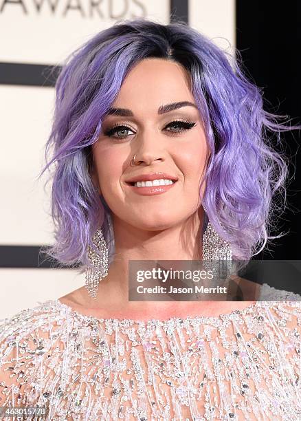 Singer Katy Perry attends The 57th Annual GRAMMY Awards at the STAPLES Center on February 8, 2015 in Los Angeles, California.