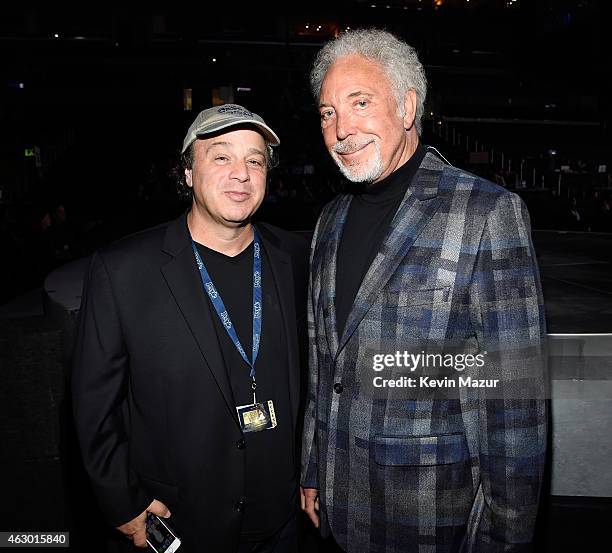 David Wild and Tom Jones attend The 57th Annual GRAMMY Awards at STAPLES Center on February 8, 2015 in Los Angeles, California.