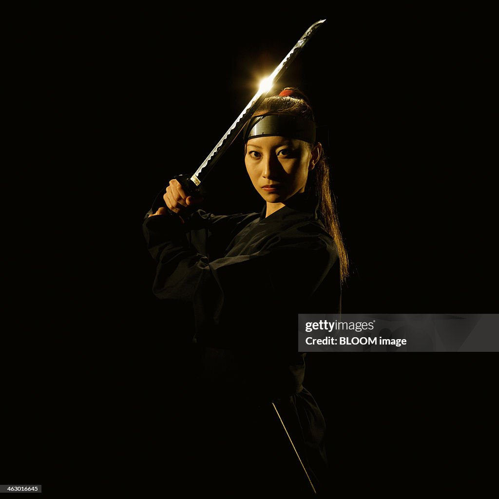 Female Ninja With Sword