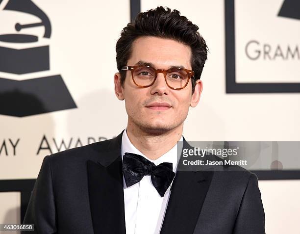 Musician John Mayer attends The 57th Annual GRAMMY Awards at the STAPLES Center on February 8, 2015 in Los Angeles, California.