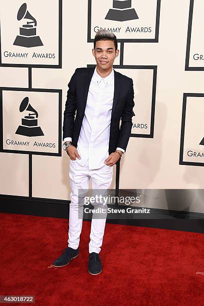 Singer Roshon Fegan attends The 57th Annual GRAMMY Awards at the STAPLES Center on February 8, 2015 in Los Angeles, California.