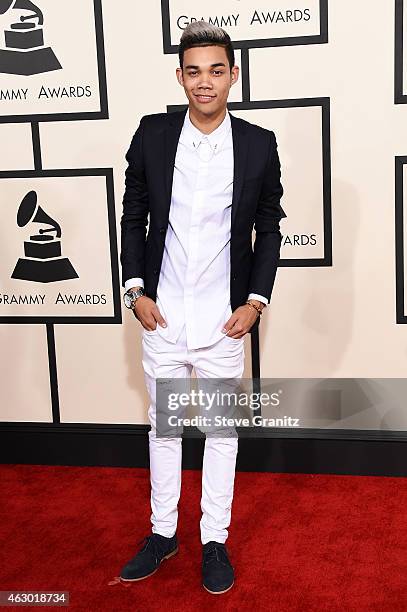 Singer Roshon Fegan attends The 57th Annual GRAMMY Awards at the STAPLES Center on February 8, 2015 in Los Angeles, California.