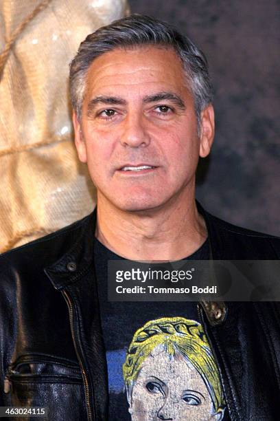 Actor George Clooney attends the "The Monuments Men" Los Angeles photo call held at the Four Seasons Hotel Los Angeles at Beverly Hills on January...