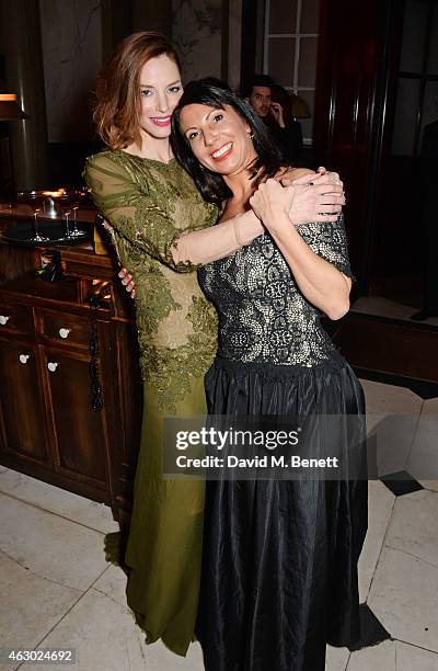 Sienna Guillory and Chloe Franses attend The Weinstein Company, Entertainment Film Distributor, StudioCanal 2015 BAFTA After Party in partnership...