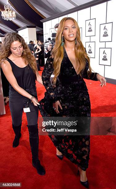 Recording artist Beyonce attends The 57th Annual GRAMMY Awards at the STAPLES Center on February 8, 2015 in Los Angeles, California.