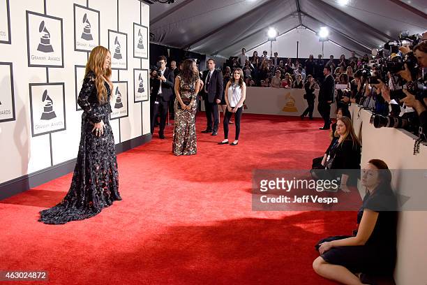 Recording artist Beyonce attends The 57th Annual GRAMMY Awards at the STAPLES Center on February 8, 2015 in Los Angeles, California.