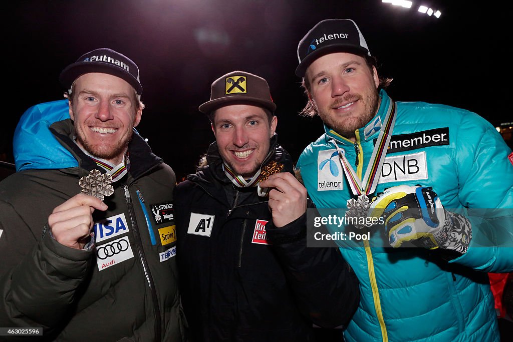 Men's Alpine Combined Medals Ceremony