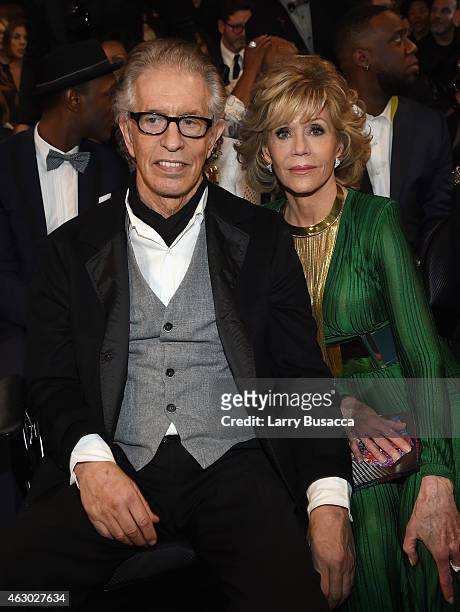 Record Producer Richard Perry and actress Jane Fonda attend The 57th Annual GRAMMY Awards at the STAPLES Center on February 8, 2015 in Los Angeles,...