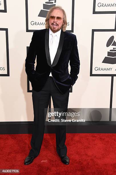 Special Merit Award recipient Barry Gibb attends The 57th Annual GRAMMY Awards at the STAPLES Center on February 8, 2015 in Los Angeles, California.