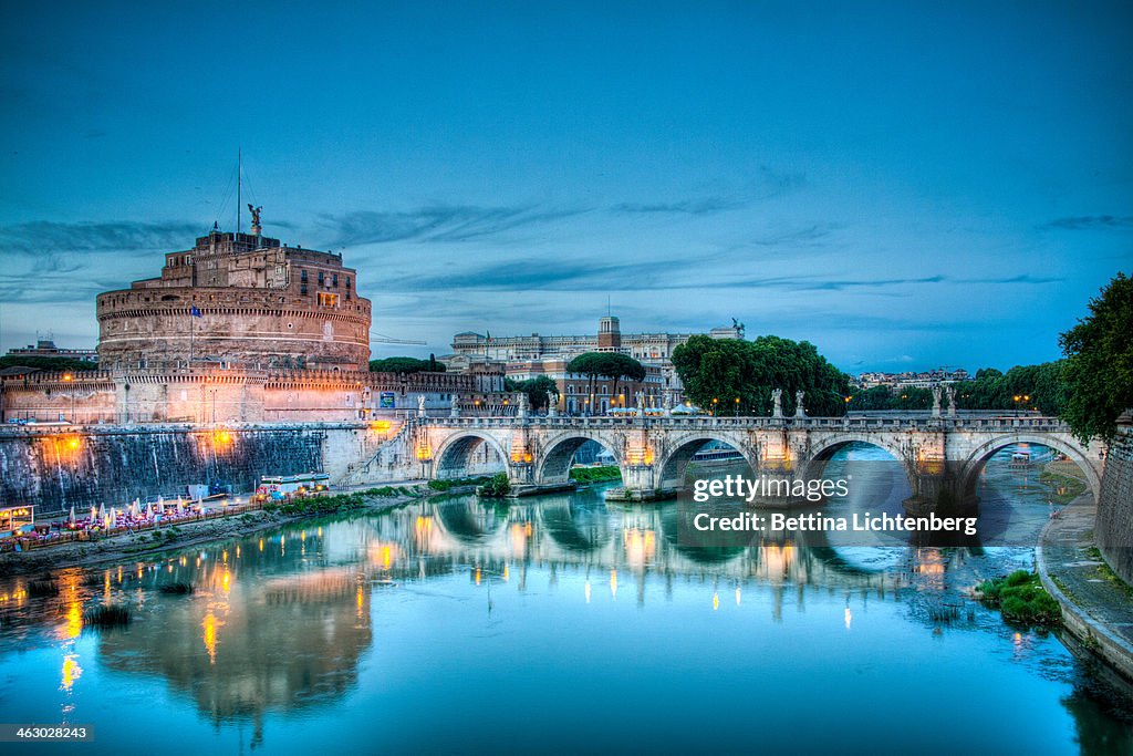 Ponte Sant'Angelo in the Evening