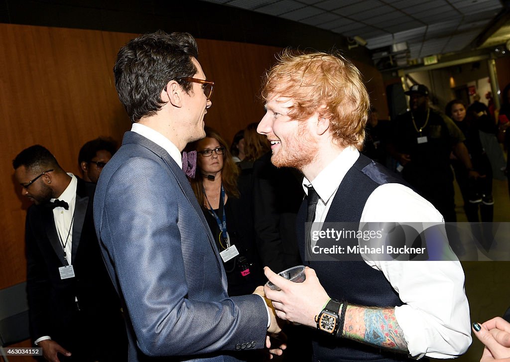 The 57th Annual GRAMMY Awards - Backstage And Audience