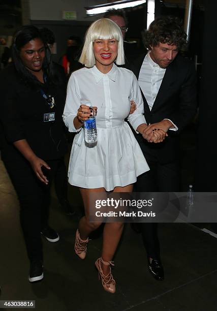 Musician Sia attends The 57th Annual GRAMMY Awards at STAPLES Center on February 8, 2015 in Los Angeles, California.
