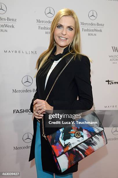 Tanja Buelter attends the Laurel show during Mercedes-Benz Fashion Week Autumn/Winter 2014/15 at Brandenburg Gate on January 16, 2014 in Berlin,...