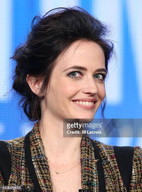 Eva Green attends the 2014 TCA Winter Press Tour - CBS/CW/Showtime Panels at The Langham Huntington Hotel and Spa on January 16, 2014 in Pasadena,...