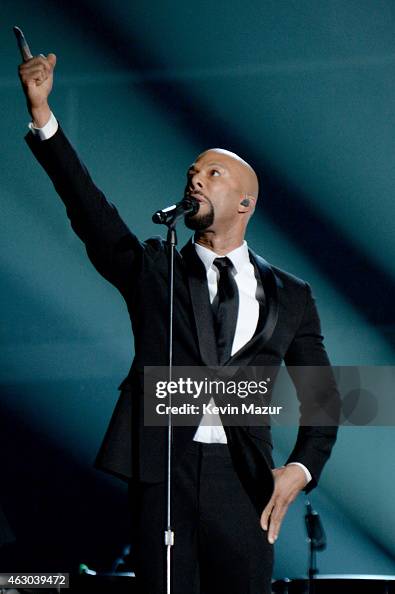 Common Rapper Show Rapper Common performs onstage during The 57th Annual GRAMMY Awards ...