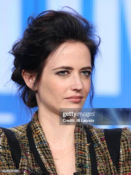 Eva Green attends the 2014 TCA Winter Press Tour - CBS/CW/Showtime Panels at The Langham Huntington Hotel and Spa on January 16, 2014 in Pasadena,...