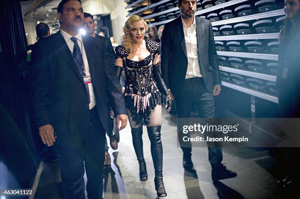 Singer Madonna attends The 57th Annual GRAMMY Awards at STAPLES Center on February 8, 2015 in Los Angeles, California.