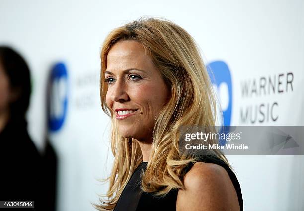 Recording artist Sheryl Crow attends the Warner Music Group annual Grammy celebration at Chateau Marmont on February 8, 2015 in Los Angeles,...