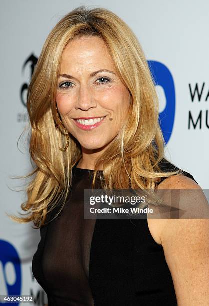 Recording artist Sheryl Crow attends the Warner Music Group annual Grammy celebration at Chateau Marmont on February 8, 2015 in Los Angeles,...