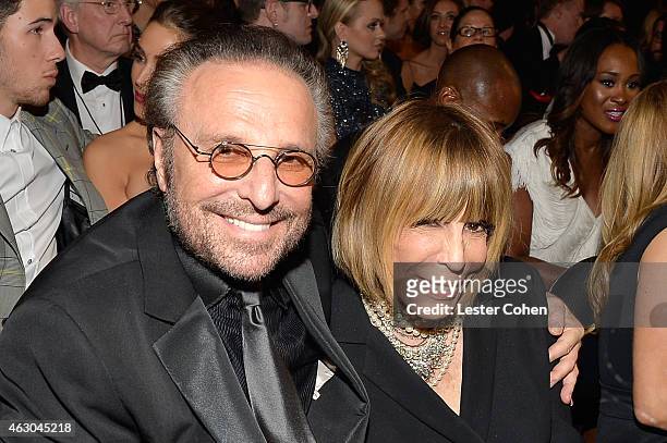 Songwriters Barry Mann and Cynthia Weil onstage during The 57th Annual GRAMMY Awards at the STAPLES Center on February 8, 2015 in Los Angeles,...