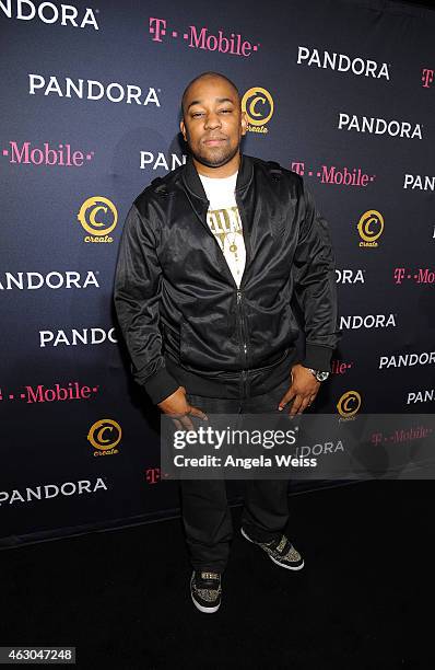 Actor Dennis White arrives at the PANDORA GRAMMY after party featuring Lil Jon brought to you by TMobile on February 8, 2015 in Hollywood, California.