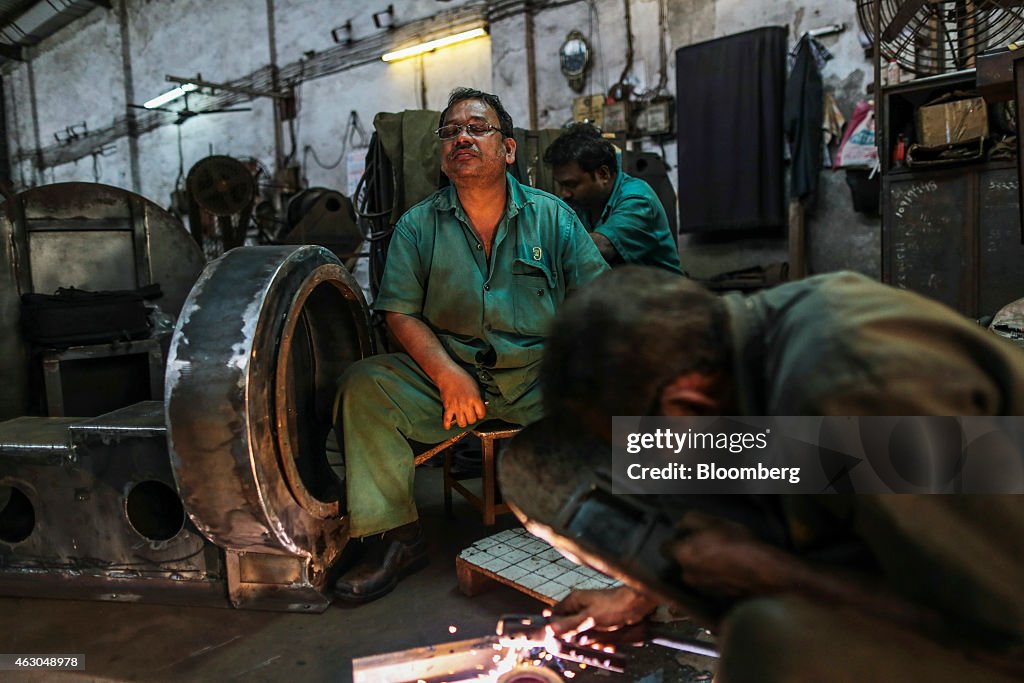 Inside An Ishwar Engineering Company Production Facility As GDP Figures Are Released