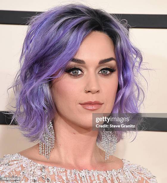 Katy Perry arrives at the The 57th Annual GRAMMY Awards on February 8, 2015 in Los Angeles, California.