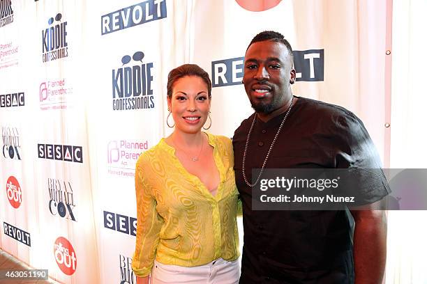 Marcella Araica and Nate 'Danja' Hills attend The 2015 Grammy Awards: SESAC Brunch at Four Seasons Hotel Los Angeles At Beverly Hills on February 8...