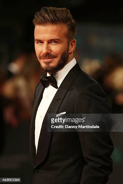 David Beckham attends the EE British Academy Film Awards at The Royal Opera House on February 8, 2015 in London, England.
