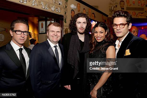 Executive Vice President and General Manager of Columbia Records Joel Klaiman, Chairman of Colombia Records Rob Stringer and recording artists...