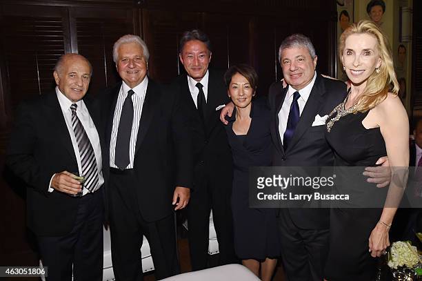 Chairman and CEO of Sony Music Entertainment Doug Morris, EO of Sony/ATV Martin Bandier, CEO of Sony Corp. Kazuo Hirai, Riko Hirai, entertainment...